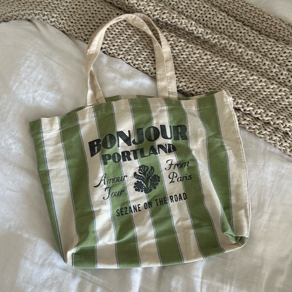 “Bonjour Portland” Sezane tote bag